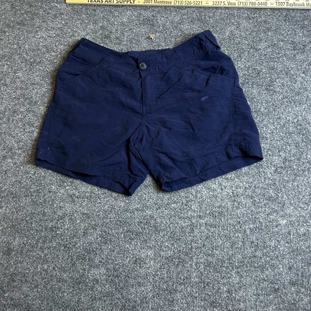 Columbia Shorts Womens Size S Navy Blue PFG Performance Fishing Outdoor Nylon